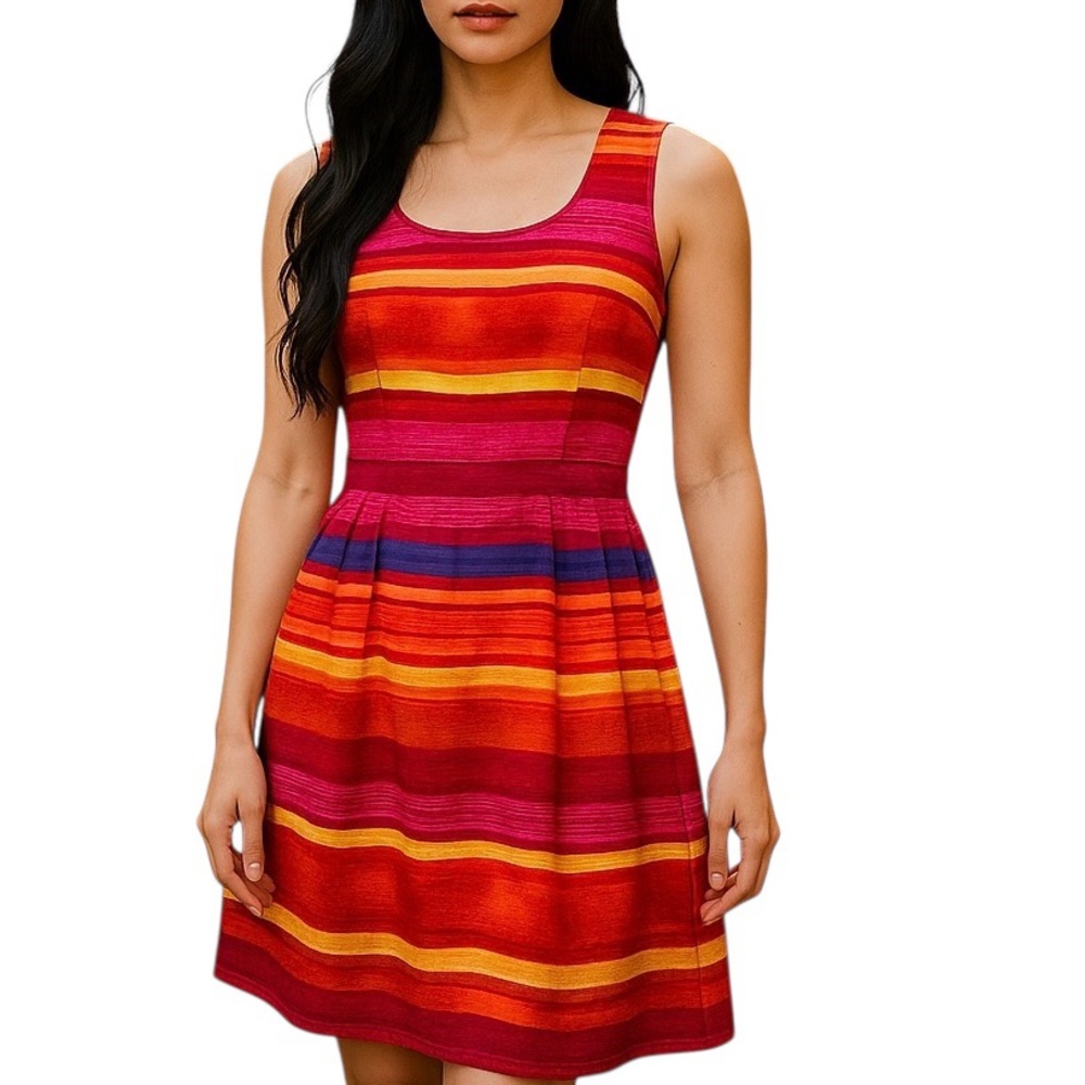 Jessica Howard Sheath Dress. Multi Colors. Sz 8